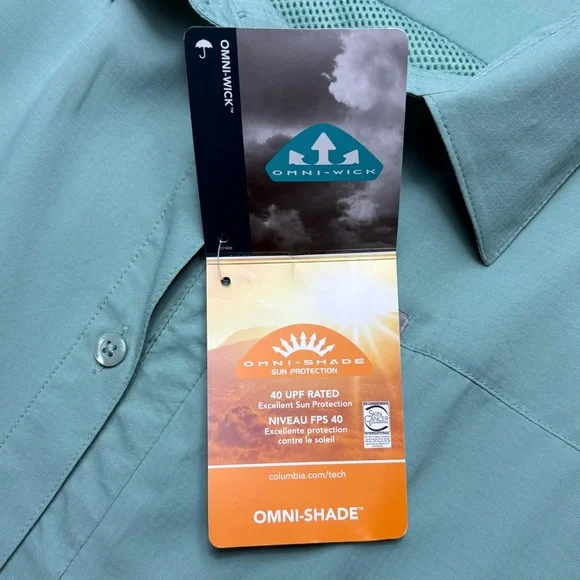NEW Columbia Kestrel Trail Lite Sleeveless Shirt Womens XL Sea Green MSRP $40 - Picture 8 of 9